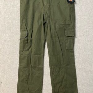 Dickies Women's Olive Straight Leg Cargo Pants 10R